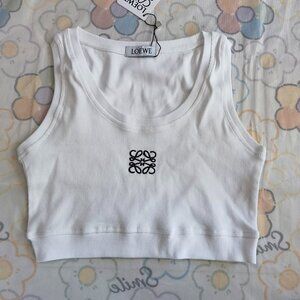 Loewe White Knitted Vest